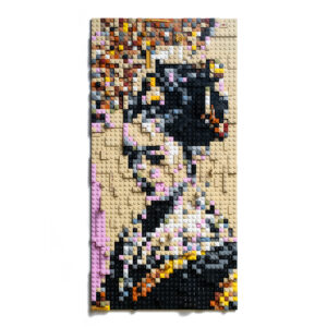 Portrait of a Geisha in Lego