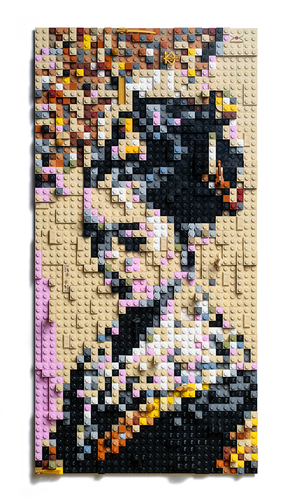 Portrait of a Geisha in Lego
