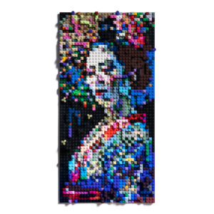 Portrait of a Geisha in Lego