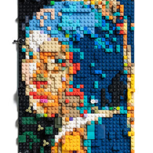 Johannes Vermeer's Girl with the Pearl Earring in Lego
