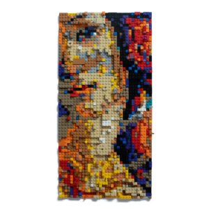 Birth of Venus Cropped Portrait in Lego