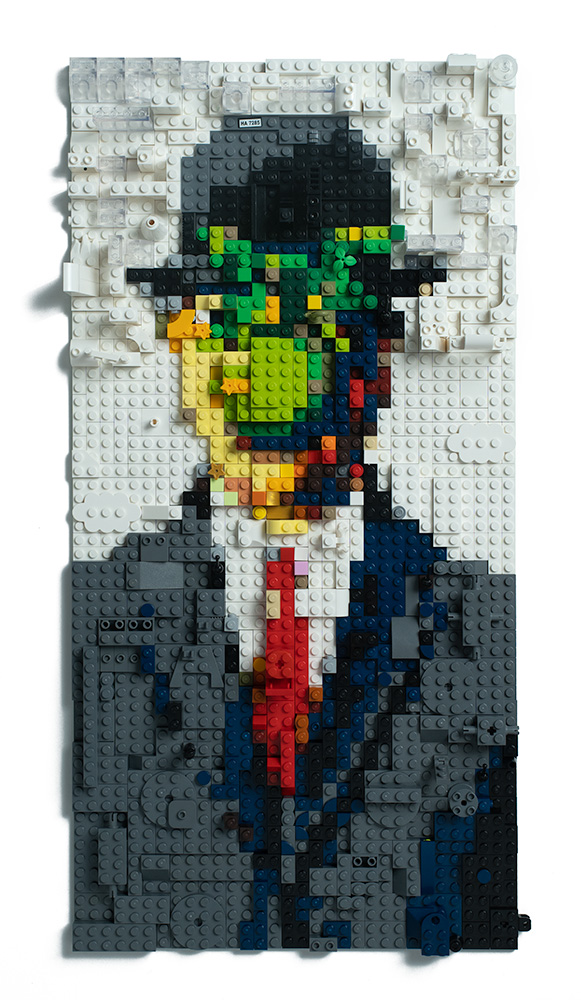 Magritte's Son of Man in Lego