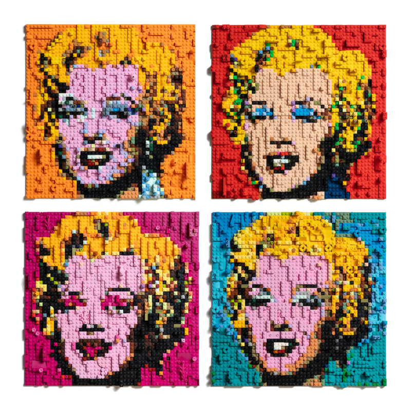 Marilyn Monroe in Lego Portraits